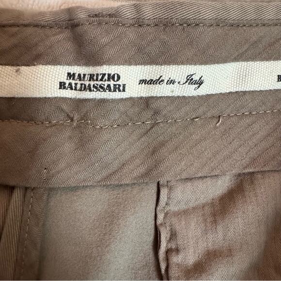 Maurizio Baldassari Men’s Pants Chino Made in Italy Tan 50 - Picture 4 of 15